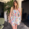 Spring Summer Strap Printing Sets Loose Vacation Pocket Two Piece Sets