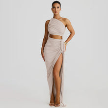 Load image into Gallery viewer, Spring Summer Cutout Lace Pleated Dress
