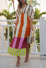 Load image into Gallery viewer, Spring Summer Positioning Printing Linen Dress Casual Vacation Loose Dress
