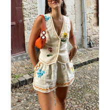 Load image into Gallery viewer, Spring Summer Sleeveless Printing Vest Suit Casual Loose Vacation Two Piece Set Women
