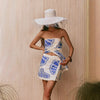 Summer Loose Printed Sleeveless Tube Top Shorts Set