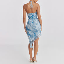 Load image into Gallery viewer, Dress Halter Backless Printing Dress Sexy Slim Fit Dress
