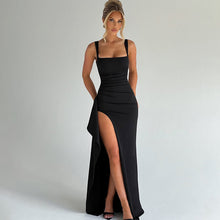 Load image into Gallery viewer, Evening Backless High Slit Dress
