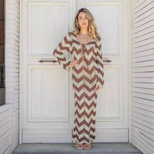 Load image into Gallery viewer, Autumn Double Sided Wear Lace Up Cutout Sexy Slimming Beach Dress
