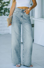 Load image into Gallery viewer, Women&#39;s Petal Pocket Temperament Loose Wash Jeans
