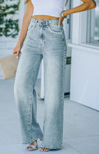 Load image into Gallery viewer, Women&#39;s Petal Pocket Temperament Loose Wash Jeans

