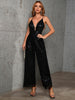 Backless Sequin Slim Fit Jumpsuit