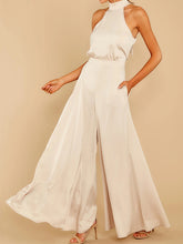 Load image into Gallery viewer, Women&#39;s new off-the-shoulder high-waist jumpsuit wide-leg trousers
