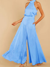 Load image into Gallery viewer, Women&#39;s new off-the-shoulder high-waist jumpsuit wide-leg trousers
