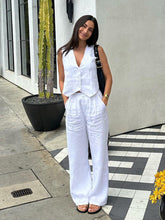 Load image into Gallery viewer, New casual and fashionable sleeveless vest, vest and trousers two-piece set
