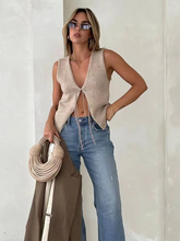 Load image into Gallery viewer, Rope Woolen Knit Vest
