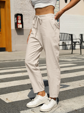 Load image into Gallery viewer, New Casual High Waist Button Straight Leg Pants
