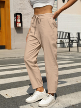 Load image into Gallery viewer, New Casual High Waist Button Straight Leg Pants
