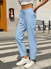 Load image into Gallery viewer, New Casual High Waist Button Straight Leg Pants
