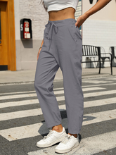 Load image into Gallery viewer, New Casual High Waist Button Straight Leg Pants
