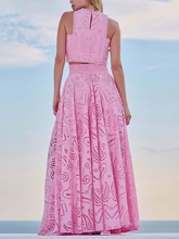Load image into Gallery viewer, New Sleeveless Long Dress Pocket Suit Casual Vacation Two-piece Set
