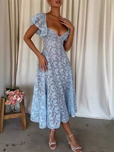 Load image into Gallery viewer, Lace Ruffle Sleeve Dresses
