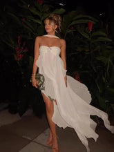 Load image into Gallery viewer, French Romantic Lace Tube Top Halter Dress
