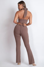 Load image into Gallery viewer, Knit Halter Top And Pants Set
