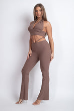 Load image into Gallery viewer, Knit Halter Top And Pants Set
