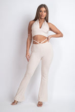 Load image into Gallery viewer, Knit Halter Top And Pants Set
