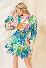 Load image into Gallery viewer, Tropical Print Dress - soleilfashion
