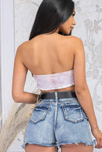 Load image into Gallery viewer, Bandana Satin Crop Top - soleilfashion
